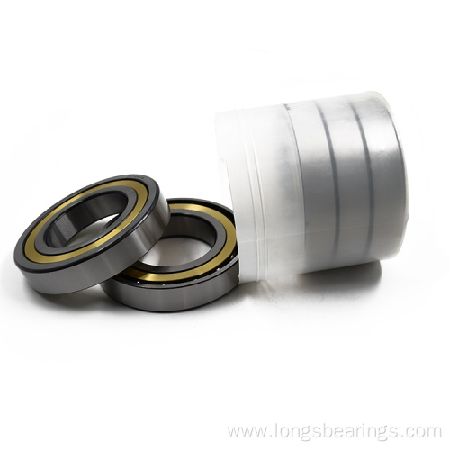 Long life double row angular contact ball bearing